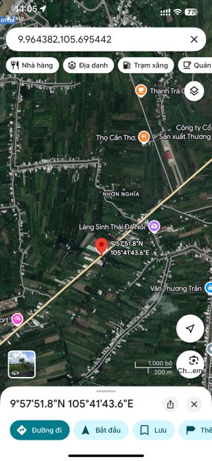 bán đất mặt tiền đường quốc lộ 61C, phong điền cần thơ, giá: 10 Tỷ 640  ( 20.55m x 139m ) - 3