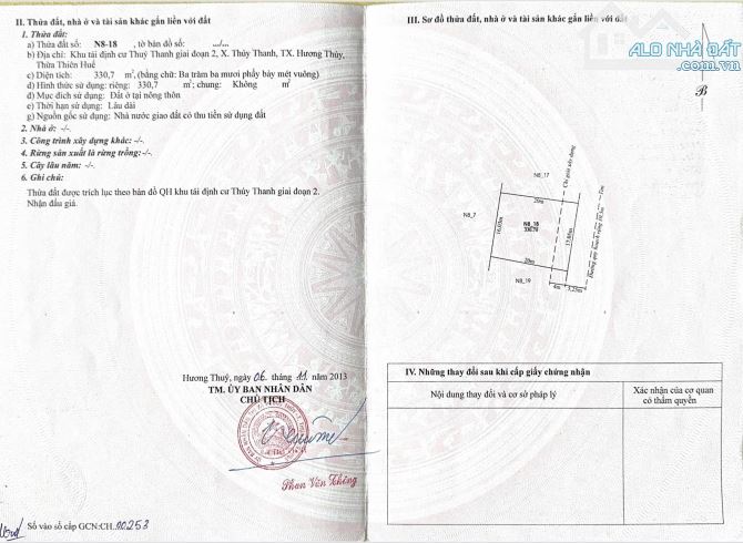 BÁN ĐẤT 330,7M2 KQH THỦY THANH, MẶT TIỀN ĐƯỜNG LƯU NHÂN CHÚ, ĐỐI DIỆN TRƯỜNG FPT - 3