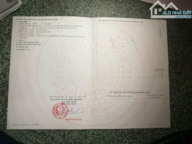 cần bán lô Diên An gần kdt Phú Ân Nam, đường Thông Tin nối dài - 3