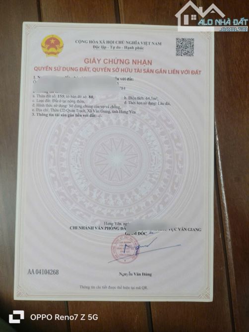 Bán lô đất 64,5m² tại Quán Trạch – Văn Giang, giá chỉ 3,3 tỷ! - 3