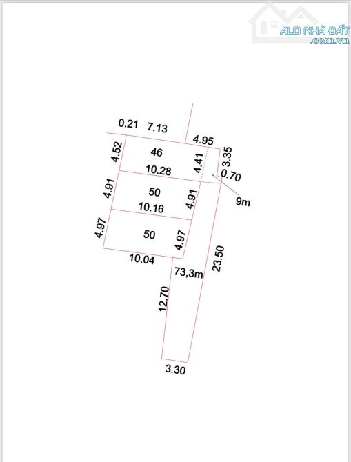 Bán lô đất 229,3m² tại Quán Trạch – Văn Giang, chia được 3 lô nhỏ – giá chỉ 17,5 triệu/m² - 3