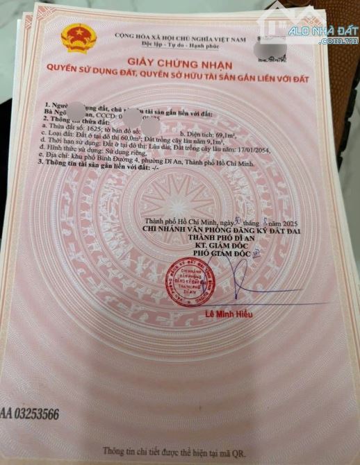 Đất gần trung tâm hành chính Dĩ An, phường An Bình, TP Dĩ An - 4