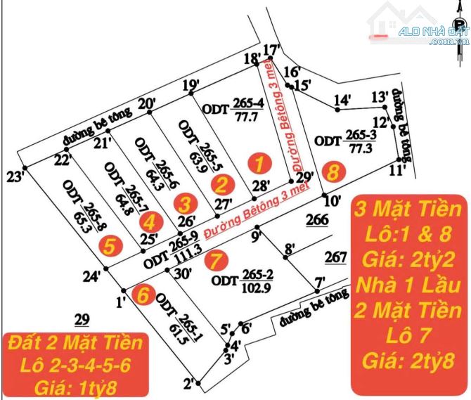 D281 💥💥 BÁN  08 ĐẤT PHƯỜNG TAM HIỆP - BIÊN HOÀ 💥 GẦN NHÀ THỜ THANH GIUSE ——————————- 📐 - 4