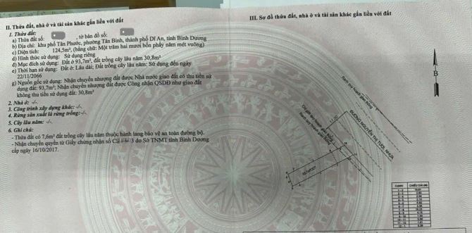 5,7Tỷ TL🔥Bán đất 124,5m2 tặng nhà cấp 4 MT đường Nguyễn Thị Tươi, p.Tân Bình, Tp.Dĩ An - 4
