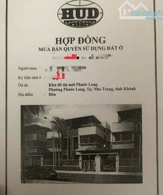 CẦN BÁN 03 LÔ ĐẤT BIỆT THỰ TẠI KĐT HUD-PHƯỚC LONG, PHƯỜNG NAM NHA TRANG, GIÁ RẺ - 4