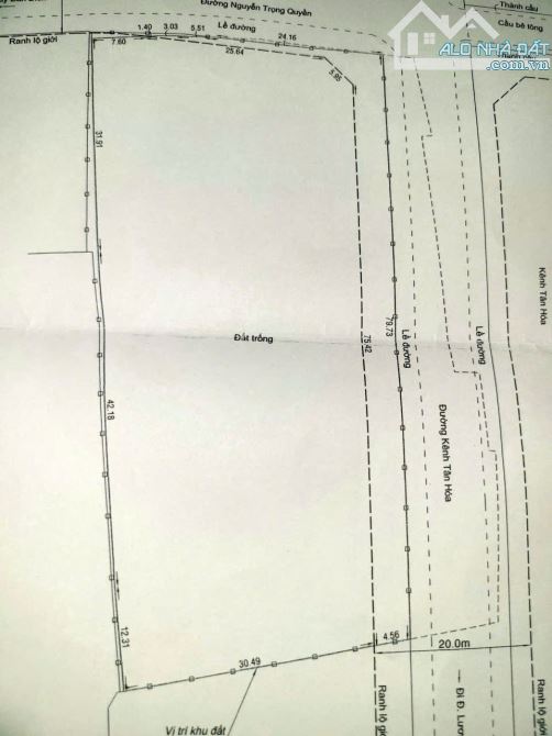 BÁN ĐẤT 2 MẶT TIỀN KÊNH TÂN HOÁ & NGUYỄN TRỌNG QUYỂN – TÂN THỚI HOÀ - 4