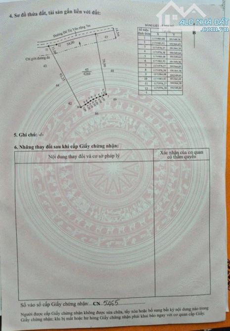 4200m2 lúa Mặt tiền đường xe tải kênh Trị Yên  KT: 55x80m - 4