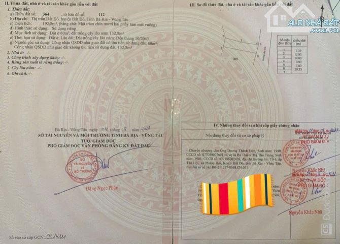 🏘️🏘️Chính chủ gửi bán lô đất THỊ TRẤN ĐẤT ĐỎ  Mặt tiền đường nhựa , kế quán hương quê - 5