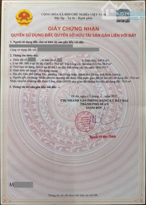 Đất gần chợ Dĩ An 1, phường Tân Đông Hiệp, TP Dĩ An - 5