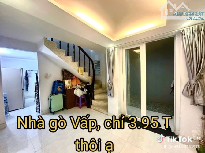 🏡NHÀ 3 TẦNG, ĐƯỜNG DƯƠNG QUẢNG HÀM, QUẬN GÒ VẤP💰 giá 3.95 TỶr