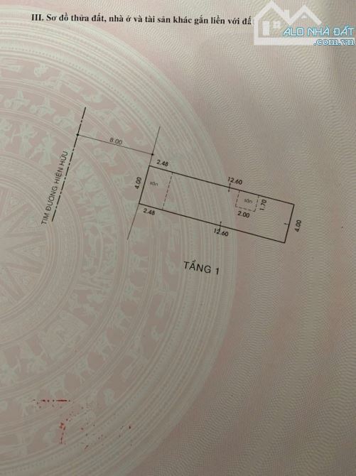Mặt tiền Nguyễn Hữu Dật - Tân Phú, 4x16m, trệt 2 lầu ST, giá 9,7 tỷ TL. - 1