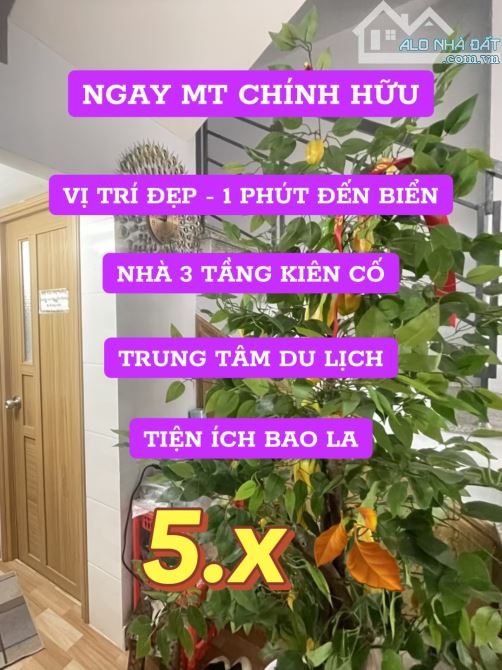 ‼️‼️SIÊU HIẾM - NHÀ 3 TẦNG NGAY MT CHÍNH HỮU - CHỈ 5.x TỶ