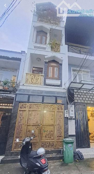 NHÀ 4 TẦNG HẺM XE HƠI THÔNG NGUYỄN VĂN QUÁ, QUẬN 12 – SỔ ĐẸP, VUÔNG VỨC.CHỈ 3,95 TY TL