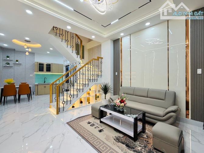 GÒ VẤP - PHẠM VĂN CHIÊU - NHÀ MỚI 2 TẦNG, HẺM XE HƠI ĐẬU CỬA - CÁCH MẶT TIỀN 10M, TẶNG FUL - 1