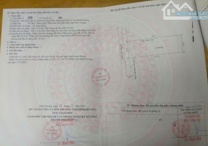 Bán đất 6x18.1m, hẻm Võ Thị Sáu p. Đông Hòa - 1