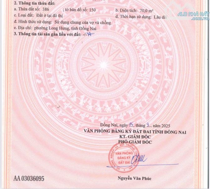 Bán lô đất đường Nguyễn Trung Trực, Phường Long Hưng, Đồng Nai - 1