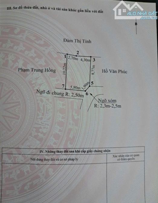 Duy nhất lô 70m ngõ ô tô 7 chỗ đỗ cửa giá 1,4x tỷ Lâm Động, Thuỷ Nguyên, Hải Phòng - 1