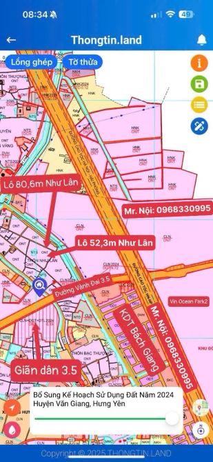 BÁN ĐẤT NHƯ LÂN - NGHĨA TRỤ - VĂN GIANG - 53M - LÔ GÓC - NGÕ THÔNG - 1