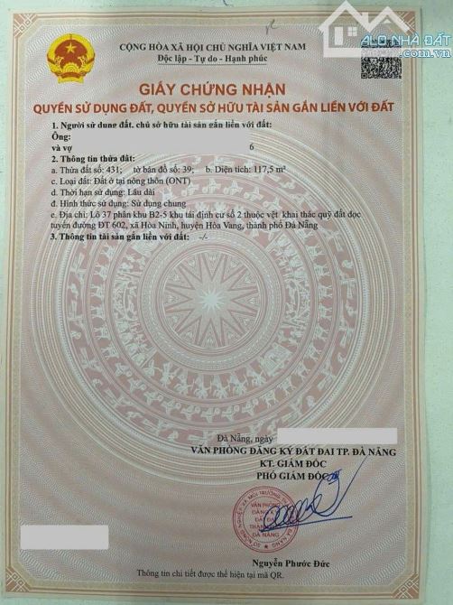 📌📌Làm việc trực tiếp!!! Bán gấp lô đất khu Hòa Ninh 2 vị trí đẹp 🌺 - 1