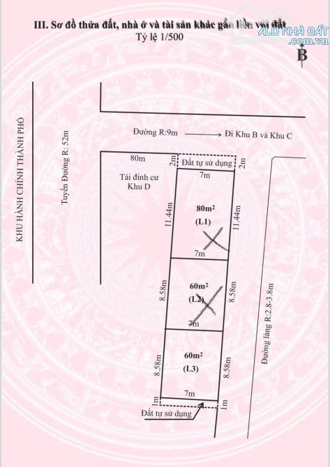 Bán đất 60m2 Dương Quan, gần trung tâm hành chính - 1