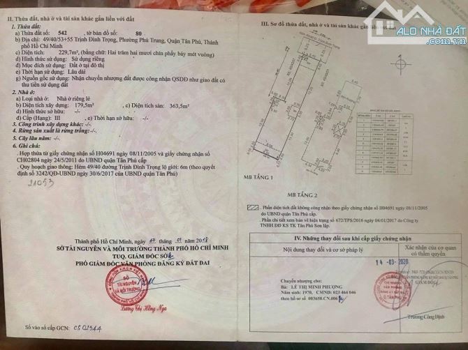 Bán nhà riêng, Đường Trịnh Đình Trọng, Phú Trung, Tân Phú, Hồ Chí Minh, 23 tỷ, 229 m2 - 1