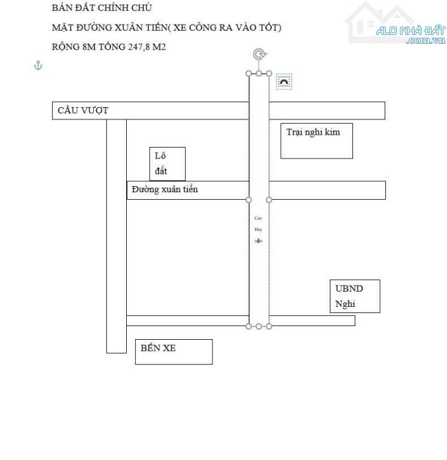 Bán ô đất mặt đường Xuân Tiến tại xóm 34 xã Nghi Kim, tp Vinh - nay là phường Vinh Hưng  - - 1