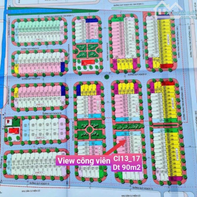 Đất đấu giá, view vườn hoa, 90 m2, Mt 5m, Hòa Phong Mỹ Hào, nhỉnh 3 tỷ. - 2