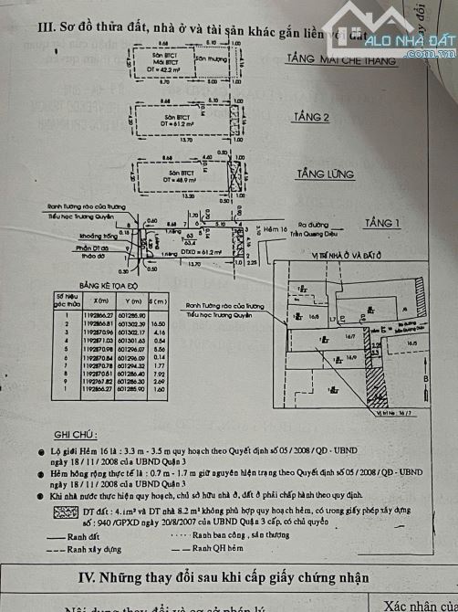 bán nhà hẻm to , q3 .. 4,16x13m ( 63,4m2) 4 tầng , đẹp , giá 14,5 tỷ tl - 2