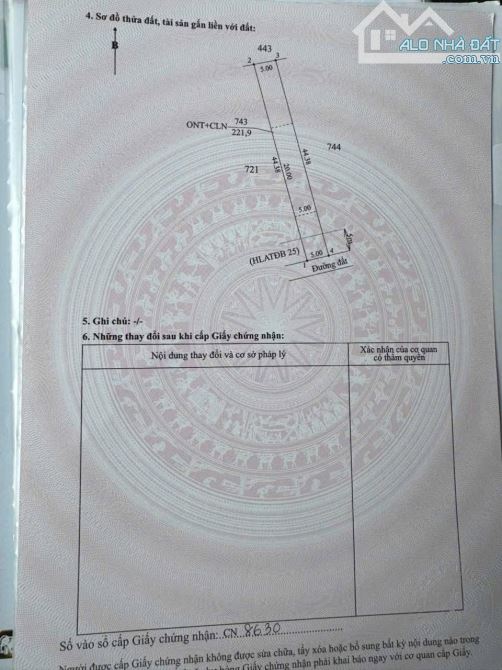 Sổ riêng 5x45x100tc giá 4xxtr sát DT749A dân đông , chủ kẹt nặng bán gấp - 2