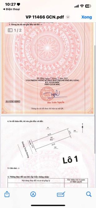 📌📌📌LÀM VIỆC TRỰC TIẾP GIÁ TỐT !!!  Chào Bán 2 Lô Mặt Tiền - TRINH ĐƯỜNG - 2