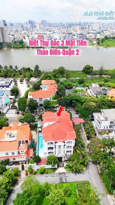 Bán Biệt Thự 3 Mặt Tiền Nguyễn Văn Hưởng,Thảo Điền,Q2 DT:996m2(25mx40m) Hầm 3 Tầng,Hồ Bơi - 7