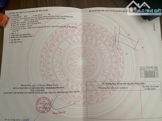 Bán đất hẻm Xuân Sơn Vĩnh Trung Gần đường D30 & Võ Nguyên Giáp giá 1 tỷ 330 - 3