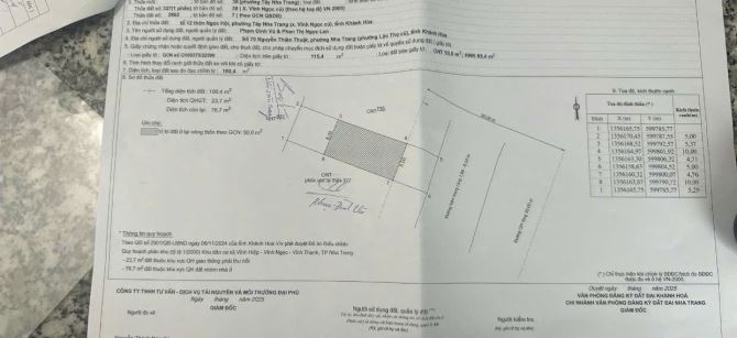 CẦN BÁN LÔ ĐẤT MẶT TIỀN - XÓM CHIẾU, VĨNH NGỌC, TP. NHA TRANG - Giá 2,7 tỷ
 - Diện tích: - 3