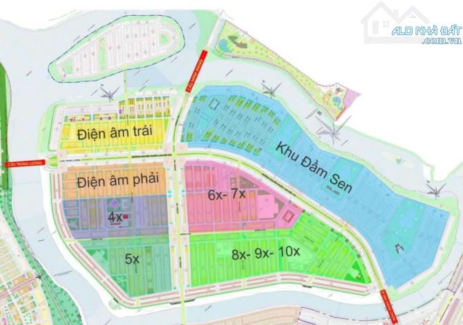 Cần bán đất khu Đầm Sen - Nam Hoà Xuân. Giá đầu tư - 3