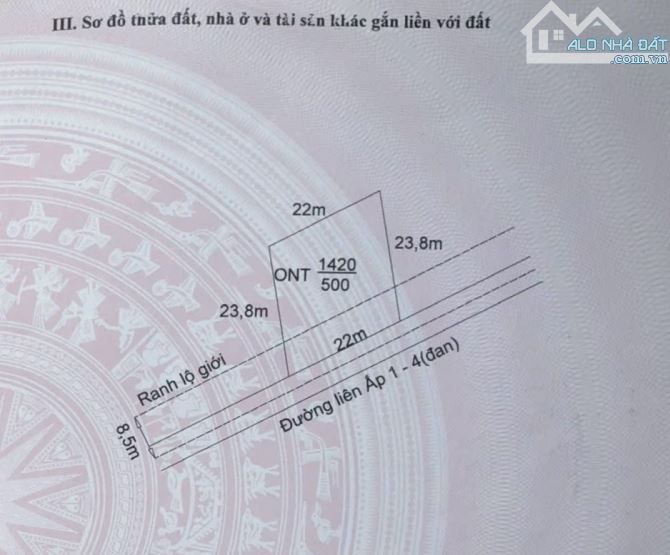 3187m2 Lúa bao gồm 500m2 Thổ MT liên ấp 4M, tại KCN Thuận Đạo, giá 13 tỷ - 3