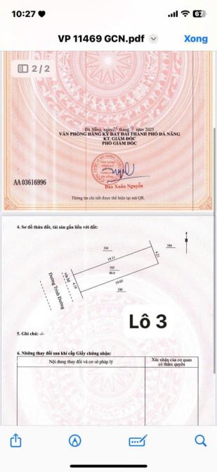 📌📌📌LÀM VIỆC TRỰC TIẾP GIÁ TỐT !!!  Chào Bán 2 Lô Mặt Tiền - TRINH ĐƯỜNG - 3