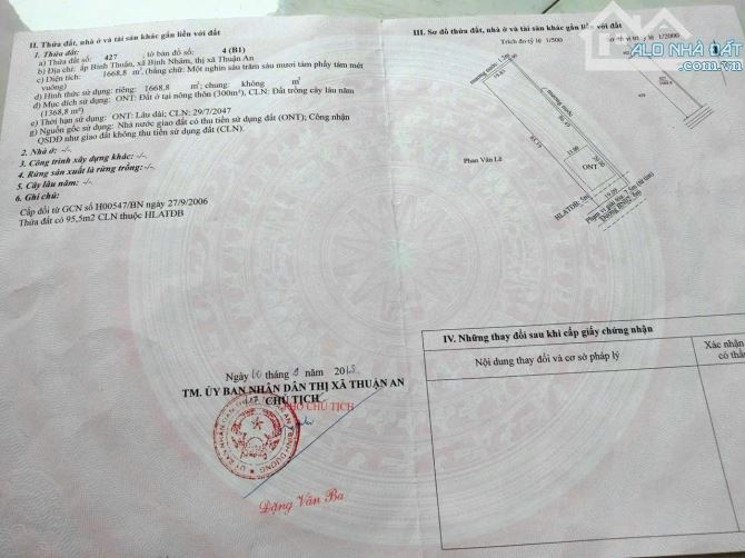 Bán nhà xưởng hơn 1600m2, mặt tiền đường Bình Nhâm 07, Gần nhà Hàng Dìn Ký Cầu Ngang - 4