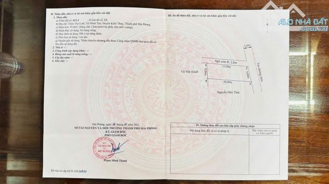 93,8m2 trục thôn Thọ Linh, Minh Tân, Kiến Thụy gần Ga Minh Tân - 4