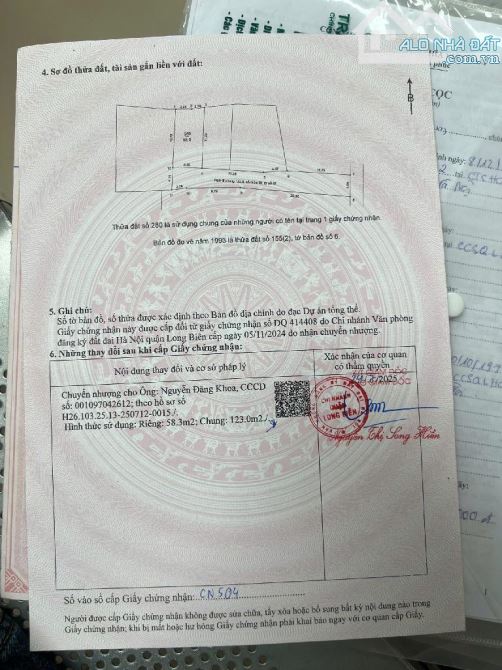 Bán 59m2 đất bát khối Lòng Biên , ngõ rộng 4,2m đất đẹp giá hợp lý - 4