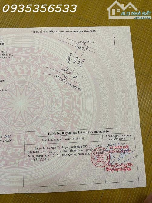 Bán đất cách Trung Tâm Phố cổ vài trăm mét, DT 105m2, giá 3tỷ4 thương lượng nhẹ - 4