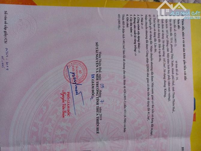 Bán lô đất đường phạm đình toái - Phường Thuỷ Xuân - TP Huế - 4