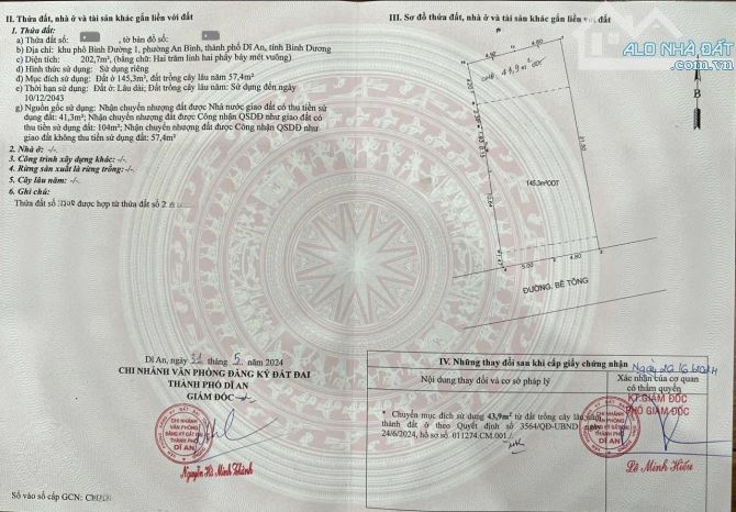4,5Tỷ/Lô TL🔥Bán 2 Lô Đất (hơn 100m2) cách đường Nguyễn Tri Phương 50m p.An Bình, Tp.Dĩ An - 5