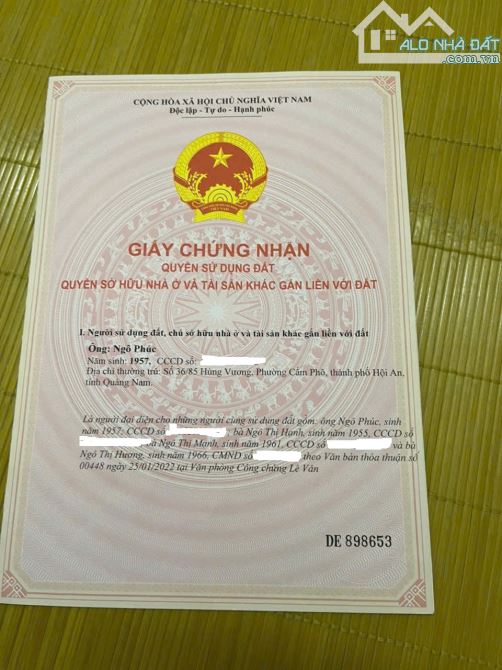 Bán đất cách Trung Tâm Phố cổ vài trăm mét, DT 105m2, giá 3tỷ4 thương lượng nhẹ - 5