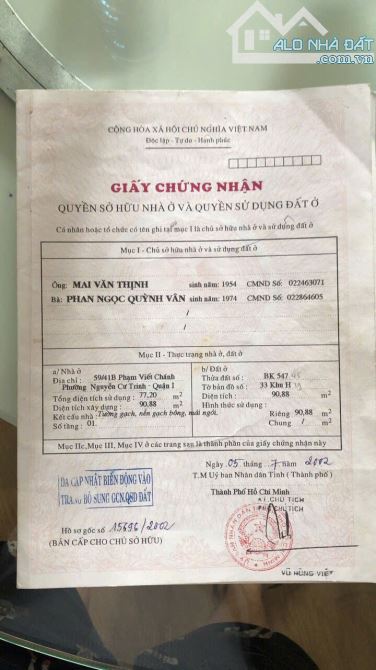 HẺM RỘNG RÃI O TÔ , 6X17m ,,, 6 tầng , 8 phòng  , 91m2 24 tỷ tl - 5