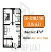 CĂN HỘ CHUNG CƯ MỚI TING CHỜ BÓC TEM CT3 NGHĨA ĐÔ 2 NGỦ,DT 47M2 GIÁ 3,43 TỶ