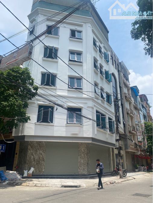 Lô góc ĐỀN LỪ, gần Tân Mai 6 tầng tổng 350m2 sử dụng có thang máy 55tr cho thuê ngay