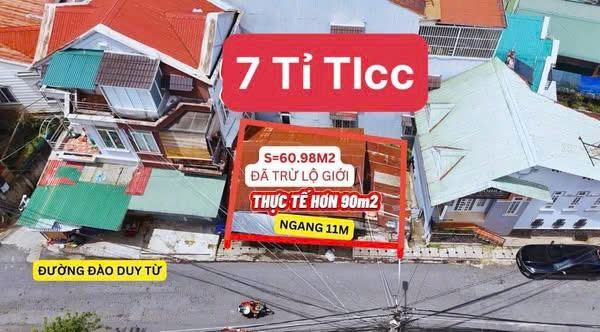 Nhà mặt tiền đường nhựa chính Đào Duy Từ -  P4 Đà lạt -  60m2 - 7 tỷ