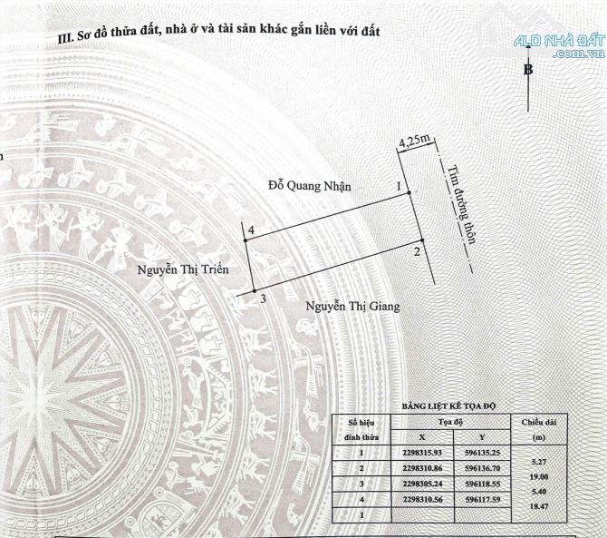 Bán lô đất 96m2 ngang 5,27m Đông Phương Kiến Thụy giá đầu tư