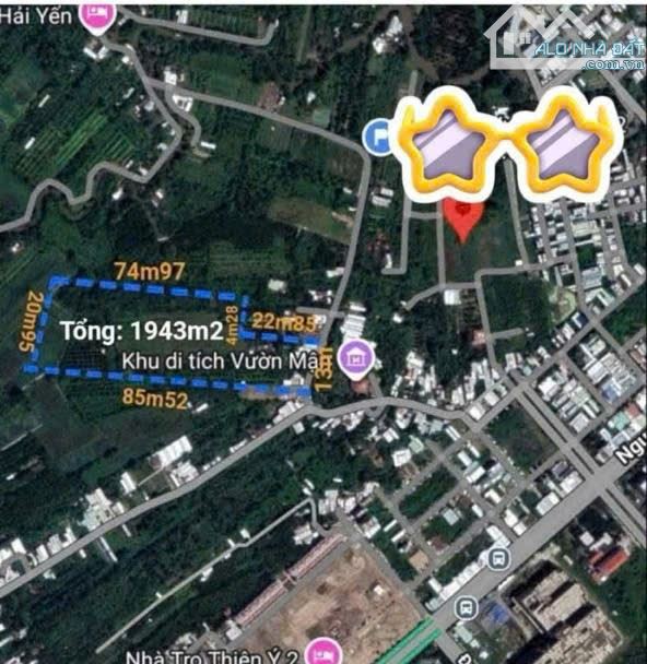 Bán 1943 M2 mặt tiền đường vườn mận Sát khu bv nhi đồng, TP CẦN THƠ