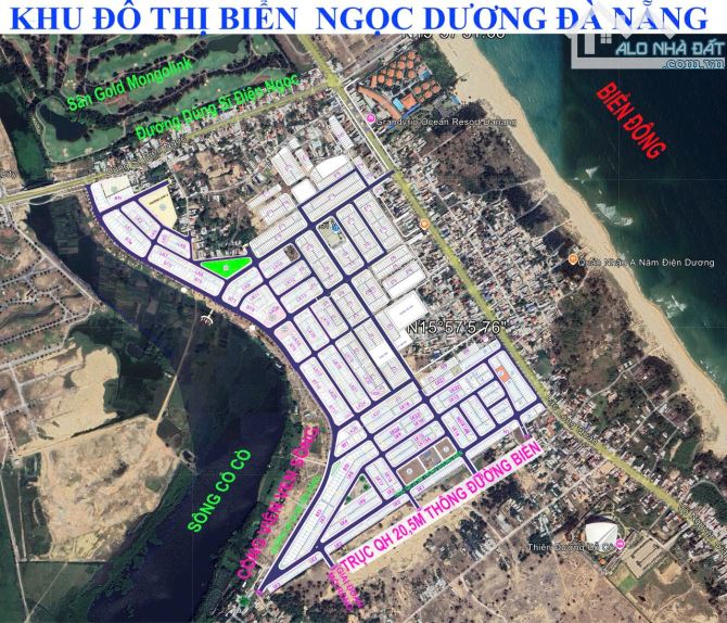 Lô góc đường 10,5m tại dự án seaview